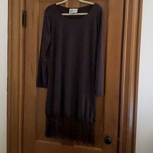 Chocolate L & B fringe Cowgirl Dress